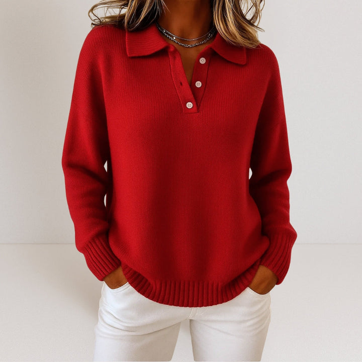Olivia | Soft knitted jumper with collar