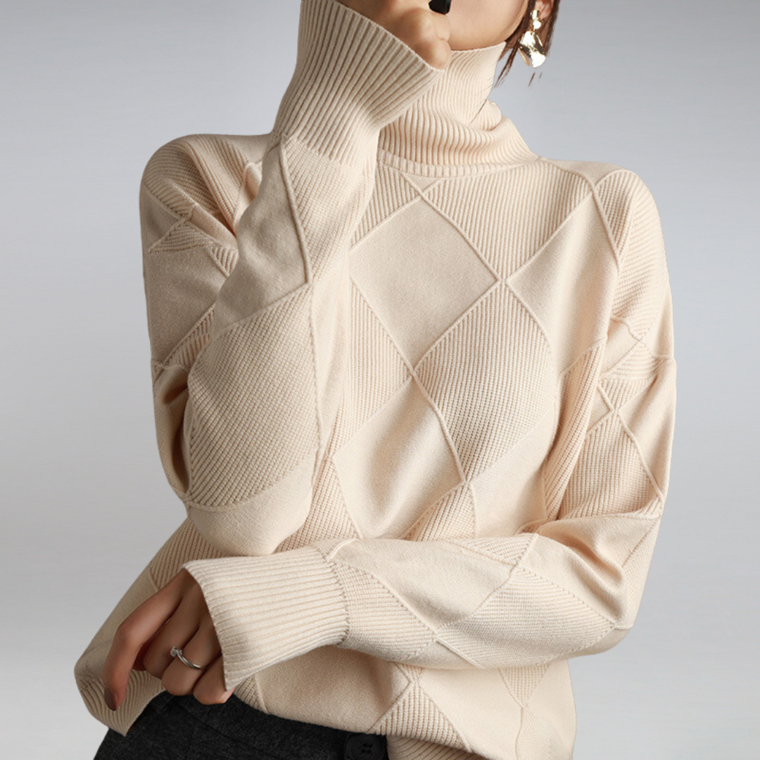 Adelle™ | Comfortable High Neck Jumper