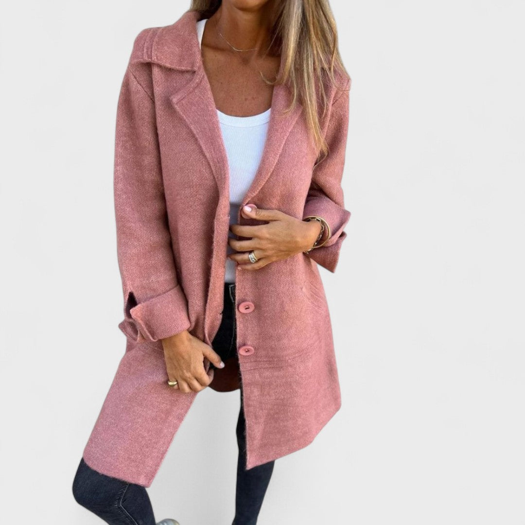 Olivia | Casual Long Lapel Coat