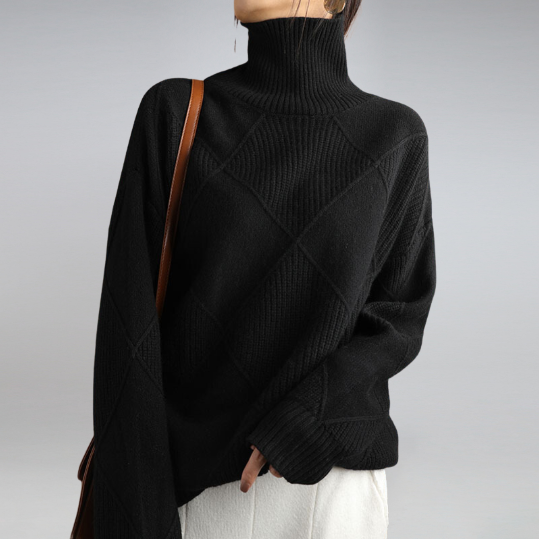 Adelle™ | Comfortable High Neck Jumper