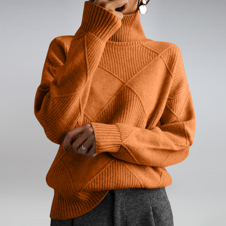 Adelle™ | Comfortable High Neck Jumper