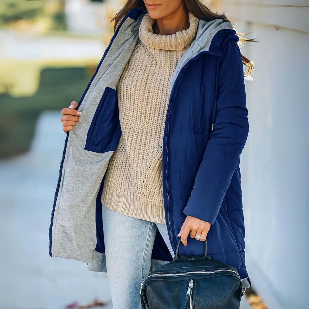 YILA | Casual Quilted Coat With Hood