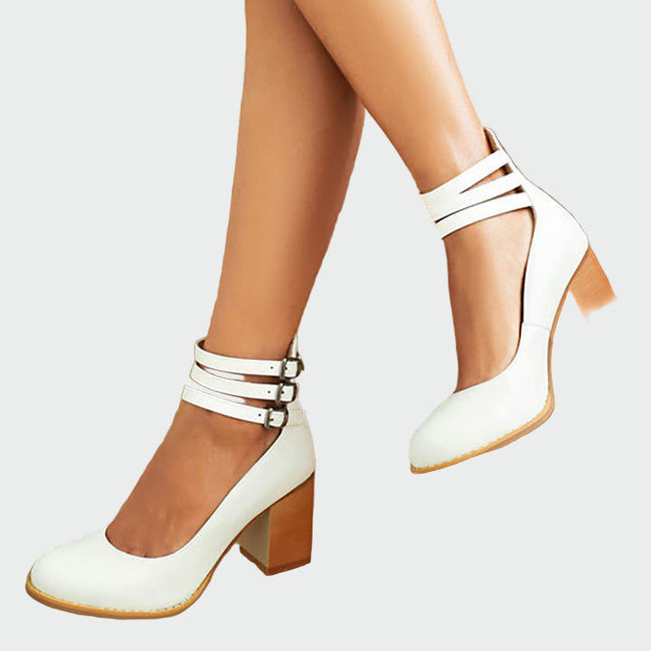 Kaa™ | Elegant Sandals with Chunky Heel