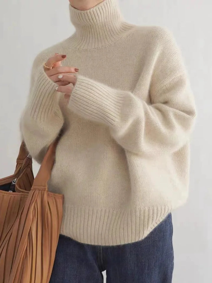 Olivia - High Neck Cashmere Jumper