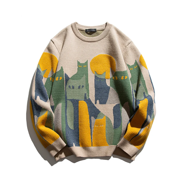 Zaya™ | Moonlit Cat Sweater
