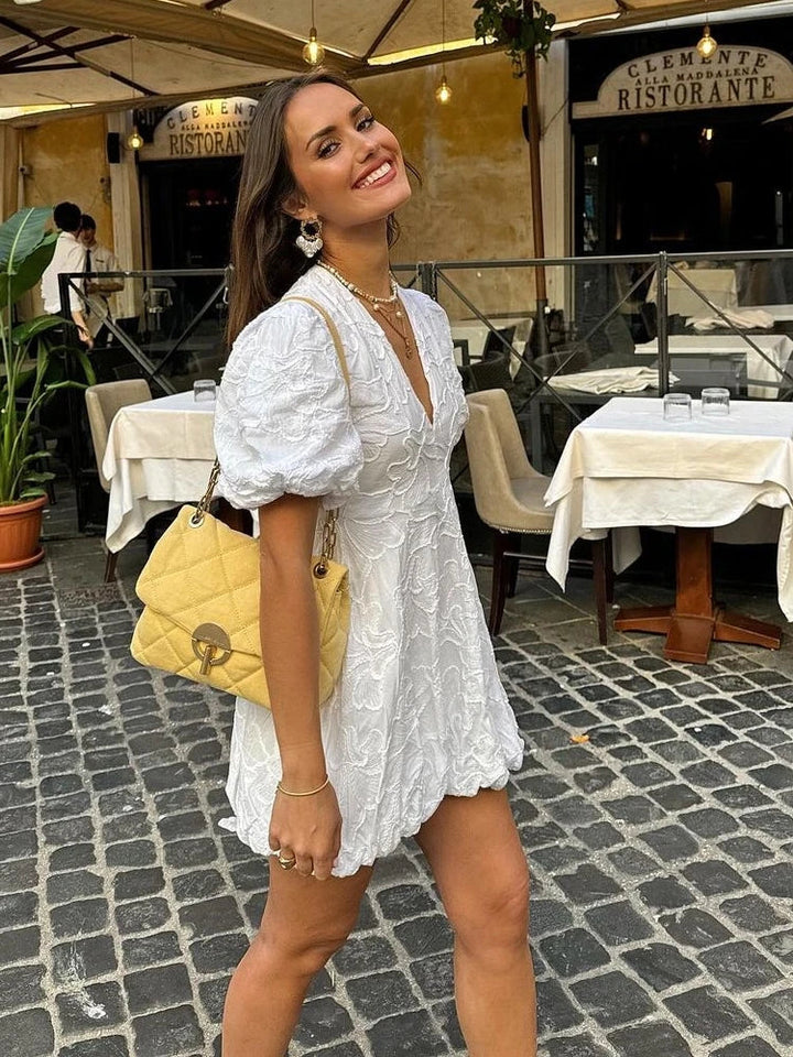 Maisie| Puff Mini Dress