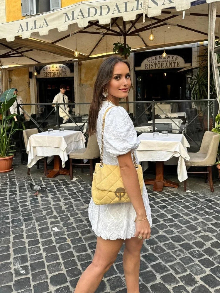 Maisie| Puff Mini Dress