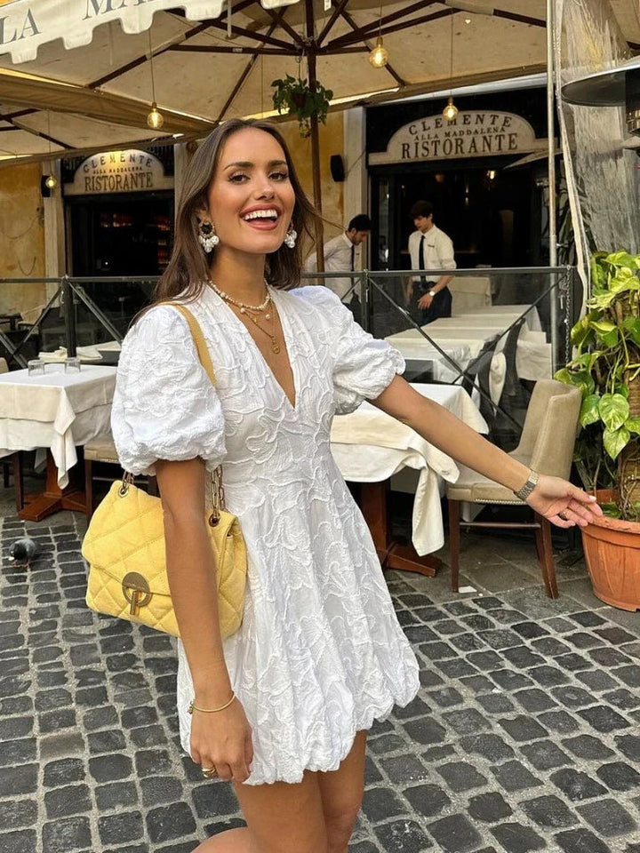 Maisie| Puff Mini Dress