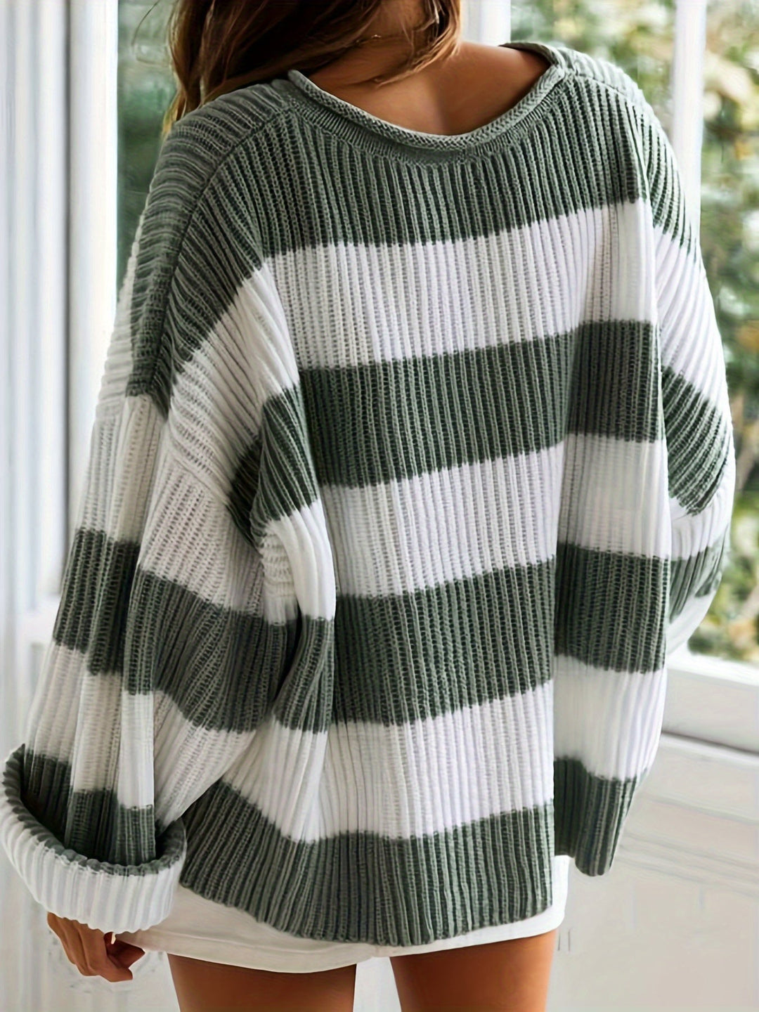 Ornella | Striped Round Neck Jumper