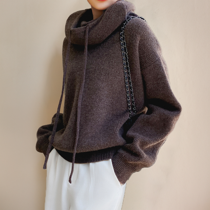 Cloe - Roll Neck Jumper in Fine Merino Wool