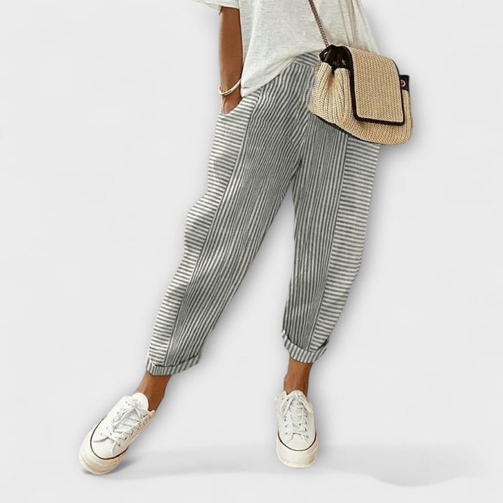 Sanne – Comfortable Striped Pants