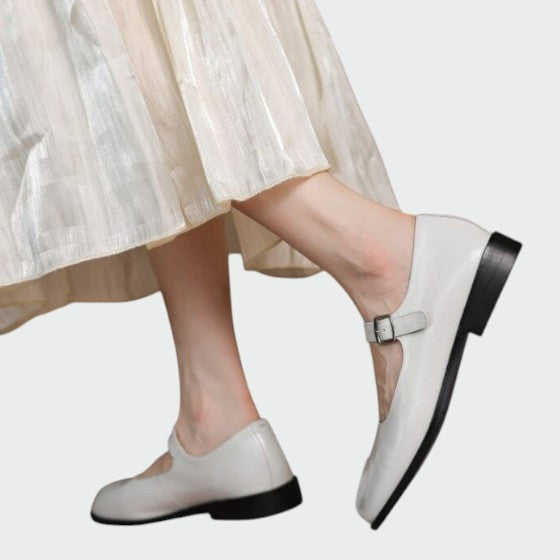Olivia - Split-Toe Buckle Mary Jane Shoes
